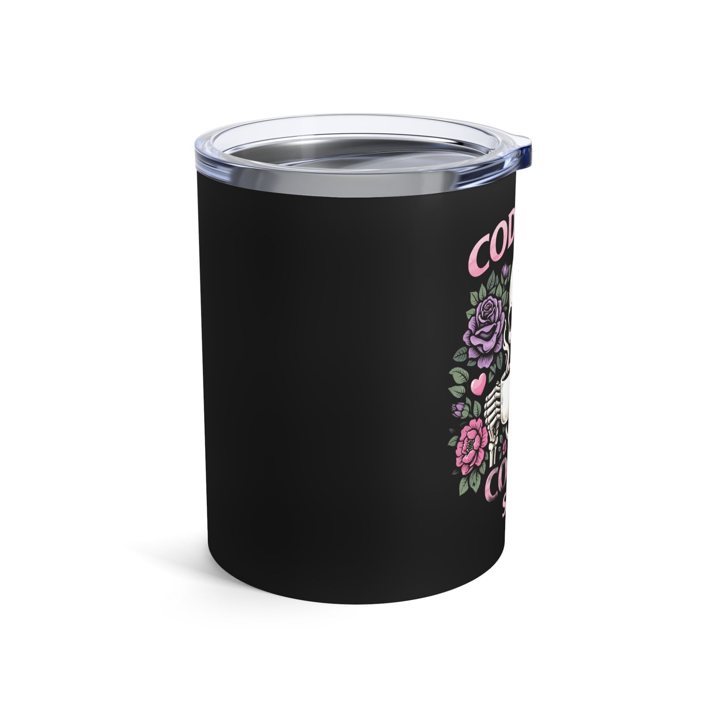 Skull & Roses Coffee Cup - Code One Coffee Shop 10oz Tumbler