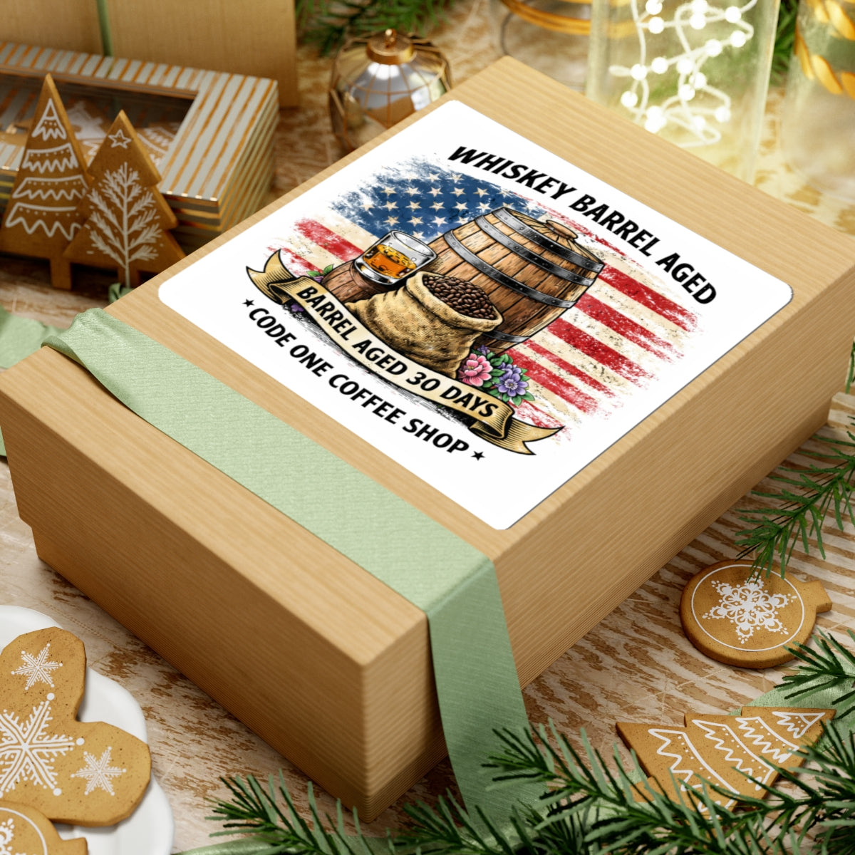 Whiskey Barrel Aged Coffee Decal