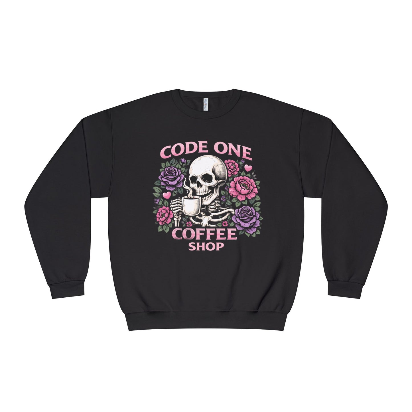 Skull & Roses "Code One Coffee Shop" Crewneck Sweatshirt