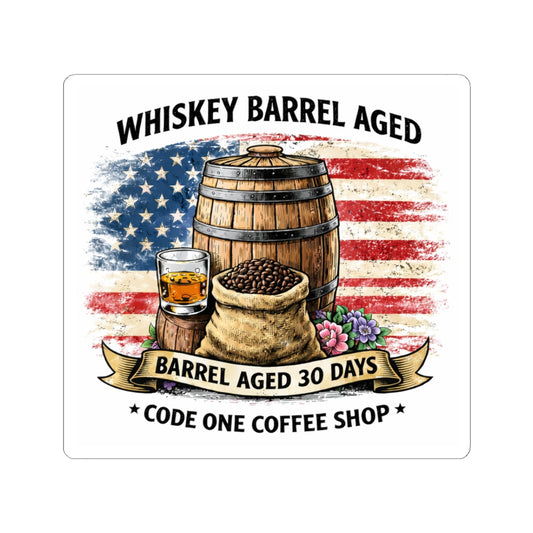 Whiskey Barrel Aged Coffee Decal